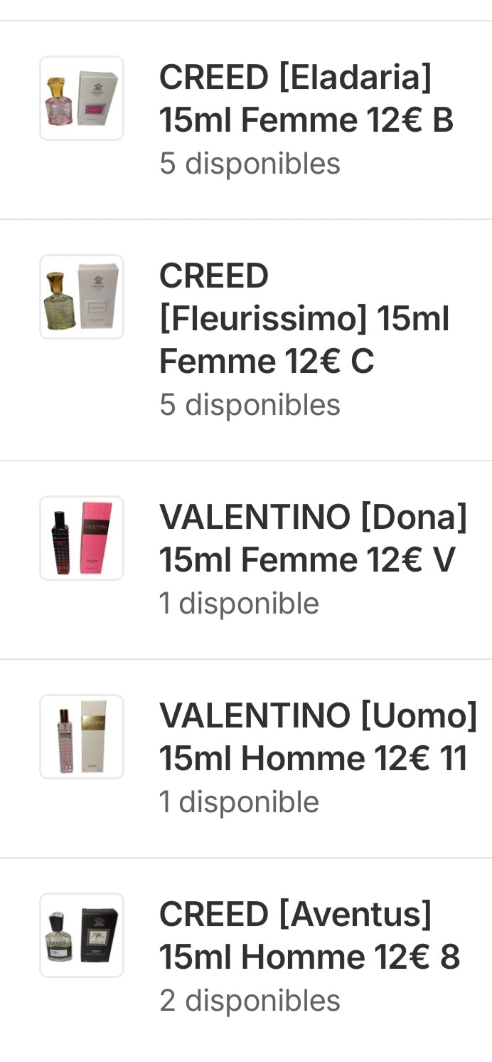 Miniatures 15 ml